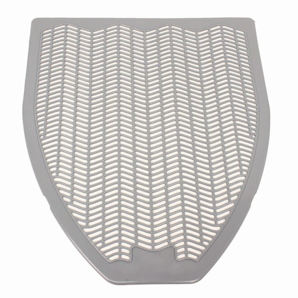 Fresh Products Disposable Urinal Floor Mat, Nonslip, Green Apple Scent, Gray, PK6 1525 - main